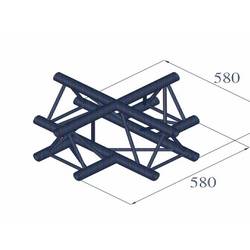 Alutruss DECOLOCK DQ3-PAC41 3bodová rampa křížový prvek 90 °