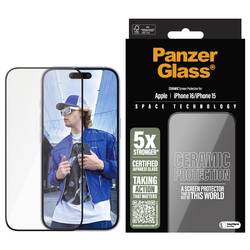 PanzerGlass Ceramic ochranné sklo na displej smartphonu Apple iPhone 15, iPhone 16 1 ks Chránící proti otiskům prstů, odolné vůči poškrábání 2853