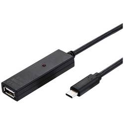Value USB kabel USB 2.0 USB-A zástrčka 20.00 m černá Aktivní se zesílením signálu 12.99.1114