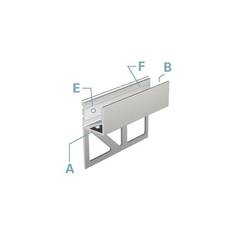 Deko Light 975395 EA-03-12 Dlaždicový profil hliník (š x v x h) 14 x 36 x 3000 mm 3 m