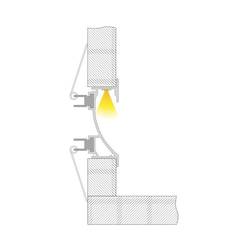 Deko Light 975495 EL-02-12 Sádrokartonový profil hliník (š x v x h) 25.50 x 75 x 2000 mm 2 m