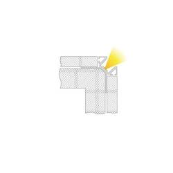 Deko Light 975385 EV-02-12 Dlaždicový profil hliník (š x v x h) 45 x 45 x 2500 mm 2.50 m