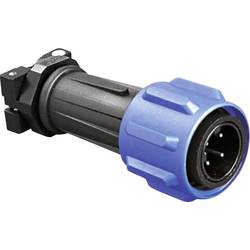 Bulgin PX0911/02/P kulatý faston zástrčka, rovná Série konektoru: PX09 Počet kontaktů: 2 1 ks