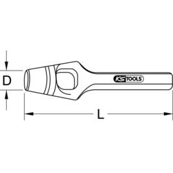 KS Tools 1292036 výsečník 36 mm