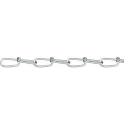 dörner + helmer 156154 uzlový řetěz stříbrná ocel galvanizováno zinkem 30 m