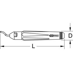 KS Tools 205.2500 Ruční odhrotovač 1 ks