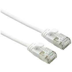Roline 21.15.1710 RJ45 síťové kabely, propojovací kabely CAT 6A U/FTP 0.50 m bílá nestíněný, bez halogenů, samozhášecí 1 ks