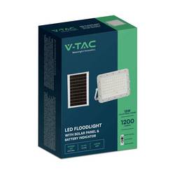 V-TAC VT-120W 7843 LED reflektor, solární modul 15 W Barvy světla (LED svítidlo): studená bílá