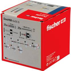 Fischer 572922 DuoHM 6x55 S PH PZ hmoždinka do dutin 55 mm 25 ks