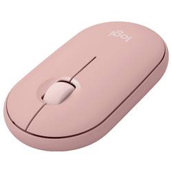 Logitech Pebble 2 Combo optická sada klávesnice a myše, přenos bezdrátový, 3 tlačítko, růžová