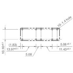 Idec RF1V-2A2BL-D24, RF1V-2A2BL-D24 relé do DPS, monostabilní, 1 cívka, 30 V/DC, 250 V/AC, 6 A, 1 ks