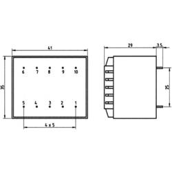 Weiss Elektrotechnik 85/350 transformátor do DPS 1 x 230 V 1 x 6 V/AC 3.20 VA 533 mA