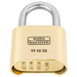 Burg Wächter No. 99 Ni 50 SB visací zámek na heslo, nerezová ocel