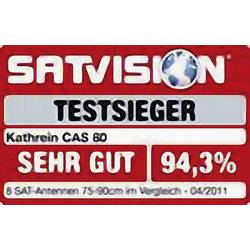 Kathrein CAS 80 satelit 75 cm Reflektivní materiál: hliník červená, hnědá