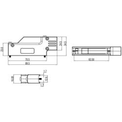 encitech DCMR37-HI-K 6560-0701-04 D-SUB pouzdro Pólů: 37 zinkový odlitek 90 ° kov 1 ks