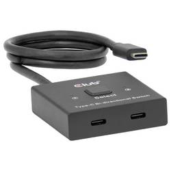 club3D CSV-2511 Přepínač USB-C® (USB 3.2 Gen 2) lze použít oboustranně, LED ukazatel
