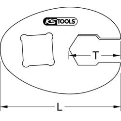 KS Tools 9133819 Otevřené klíče 19.0 mm