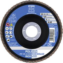 PFERD TOOLS 67656125 A-Cool Sg Inox + Alu vějířovitý brusný kotouč Průměr 125 mm Ø otvoru 22.23 mm Zrnitost 60 10 ks