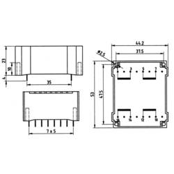 Weiss Elektrotechnik 83/235 transformátor do DPS 1 x 230 V 2 x 12 V/AC 6 VA 250 mA