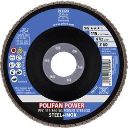 PFERD TOOLS 67786115 Z Sg Power Steelox vějířový brusný kotouč Průměr 115 mm Ø otvoru 22.23 mm Zrnitost 60 10 ks