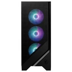 MSI PC- Gehäuse MSI MAG FORGE 320R AIRFLOW - midi tower herní pouzdro černá 3 předinstalované LED ventilátory, 1 předinstalovaný LED ventilátor, prachový