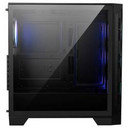 MSI PC- Gehäuse MSI MAG FORGE 320R AIRFLOW - midi tower herní pouzdro černá 3 předinstalované LED ventilátory, 1 předinstalovaný LED ventilátor, prachový
