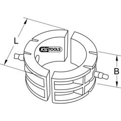 KS Tools 2225212 Sada lisovacích čelistí
