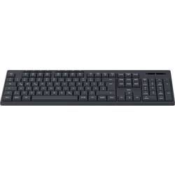 Hama WK-200 bezdrátový klávesnice německá, QWERTZ černá tlačítka multimédií