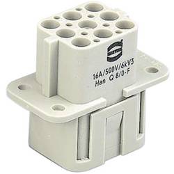 HARTING Han Q 8/0-F 09120083101 konektorová vložka, zásuvka, seria Han® Q, 1 ks