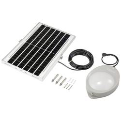 Sygonix SY-5596934 venkovní solární nástěnné osvětlení s PIR senzorem LED 10 W šedá