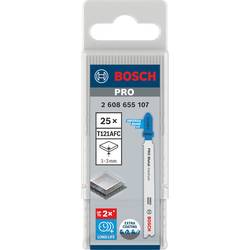 Bosch Accessories 2608655107 List přímočaré pily NA kov T121AFC, 92 mm, 25 ks.“; a „Tel.“ pilové listy NA T121 25 ks