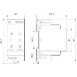 monitorovací relé Finder 70.41.8.400.2030 70.41.8.400.2030, 400 V/AC, 6 A, 1 ks