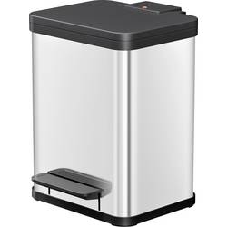 Hailo Öko duo plus M 6222000 odpadkový koš, 18 l, nerezová ocel, (d x š x v) 320 x 320 x 430 mm, nerezová ocel, otevírání pedálem, 1 ks