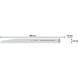 Bosch Accessories 2608657612 Pilový plátek do pily ocasky S 1210 VF - Heavy for Wood and Metal Délka řezacího listu 300 mm 5 ks