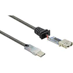 Renkforce USB kabel USB 2.0 USB-C ® zástrčka, USB-A zásuvka 10.00 m černá Aktivní se zesílením signálu, pozlacené kontakty RF-5067256