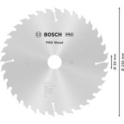 Bosch Accessories Optiline 2608640628 tvrdokovový pilový kotouč 230 x 30 x 2.8 mm Počet zubů (na palec): 36 1 ks