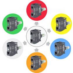 Schneider Electric ZBVB1 LED kontrolka s objímkou lampičky bílá 24 V/DC, 24 V/AC 1 ks