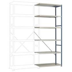 Manuflex RP1417.3003 přístavný modul regálu oddělení , (š x v x h) 97 x 2.5 x 30 cm, ocel, kovová podlaha, rubínově červená