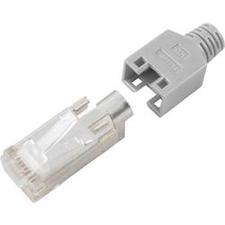 Hirose Electronic RJ45C5E-RT, RJ45 konektor, zástrčka, rovná, počet pólů: 8P8C, červená, 1 ks