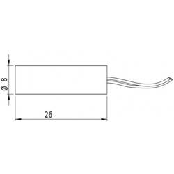 Picotronic laserový modul lineární červená 5 mW LI635-5-3(8x26)90DEG-F650