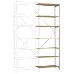 Manuflex RB2285 přístavný modul regálu oddělení , (š x v x h) 97 x 3 x 30 cm, ocel, kovová podlaha, pozinkovaná