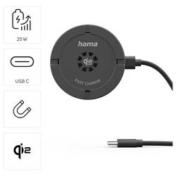 Hama bezdrátová indukční nabíječka 25 W 00201756 Výstup Qi standard černá