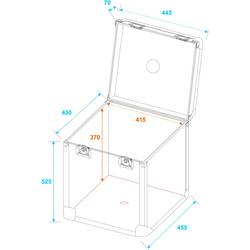 Roadinger Transportcase 40cm case (kufr) (d x š x v) 445 x 445 x 525 mm