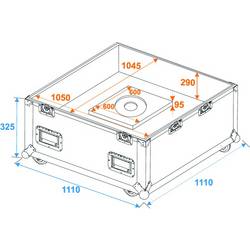 Roadinger Transportcase 100cm 31000433 case (kufr) (d x š x v) 1100 x 1100 x 1200 mm