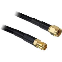 Delock pro Wi-Fi antény kabel [1x Zástrčka RPSMA - 1x Zásuvka RPSMA] 15 m černá