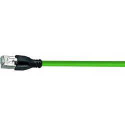 HELU 806550 RJ45 síťové kabely, propojovací kabely CAT 5e SF/UTP 5.00 m zelená krytí PUR 1 ks