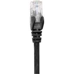 Intellinet 318761 RJ45 síťové kabely, propojovací kabely CAT 6A S/FTP 1.00 m černá jednoduché stínění, kompletní stínění, bez halogenů 1 ks