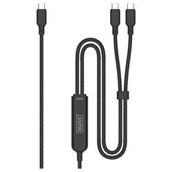 Digitus Kabel USB-C USB 2.0 USB-C®, USB-C ® zástrčka 180 cm černá AK-300170-018-S