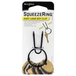 NITE Ize klíčenka KSQR-01-R6 SqueezeRing Easy Load Key Clip černá 1 ks