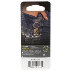 NITE Ize klíčenka KSQR-01-R6 SqueezeRing Easy Load Key Clip černá 1 ks